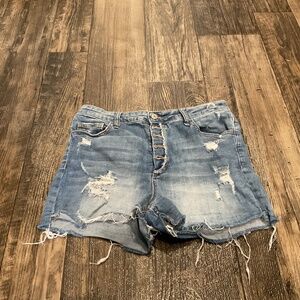 VERVET by Flying Monkey Jeans Shorts, Very Distressed, Size 30   